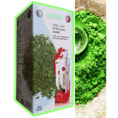 Matcha Premium Japanese Çilek Aromalı Matcha Çayı (20 li)